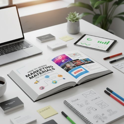 Learn how to design print marketing materials that generate sales. Expert tips on layout, branding, calls-to-action, and choosing the right print products.