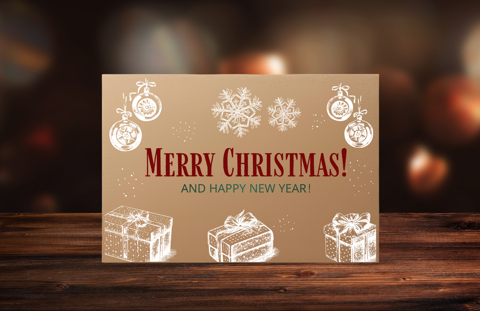 Kraft Paper Greeting Cards